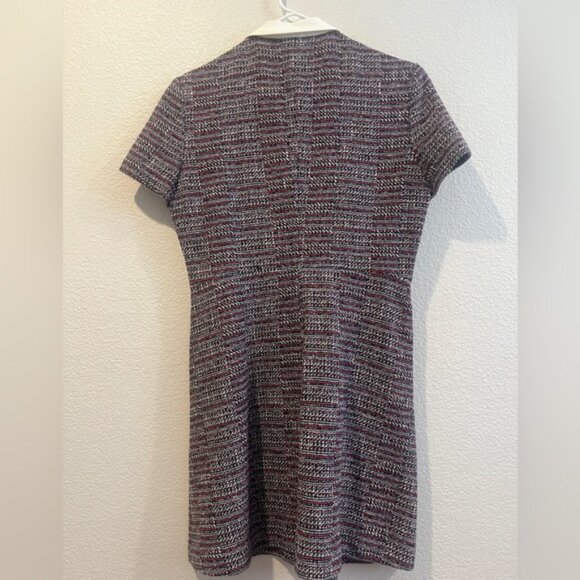 Maje Tweed Casual Dress Collard Short Sleeve - Picture 2 of 4